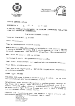 Determina n. 377 del 27.06.2013