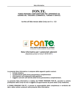 Nota Informativa del 30 marzo 2011