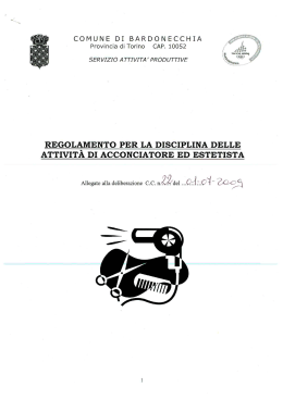 disciplina attivita` acconciatore ed estetista