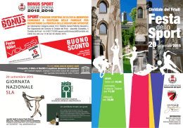 depliant della manifestazione