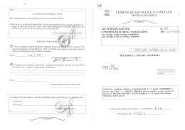 determina 137-2015 - Comune di San Felice a Cancello