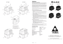 Italiano IP 67 IP 67 IP 42 IP 42