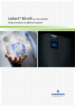 Liebert® 80-eXLda 160 a 500 kW Design innovativo con efficienza