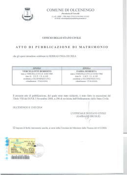 Atto del 13/03/2014 - Comune di Olcenengo