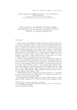 Zeuzera pyrina L. (Lepidoptera, Cossidae): indagini sull`attrattività di