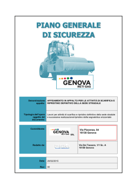 Via Piacenza, 54 16138 Genova