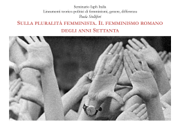 Stelliferi_Il femminismo a Roma_powerpoint