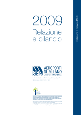 bilancio SEA 2009