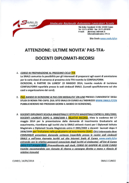 Sindacato Nazionale Autonomo lavoratori Sana/a