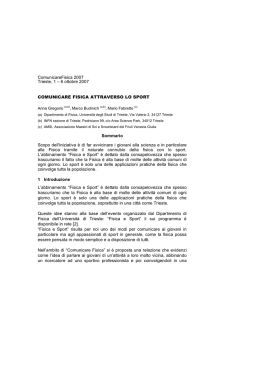 ComunicareFisica 2007 Trieste, 1 – 6 ottobre 2007