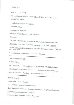 Curriculum - Automobile Club Genova