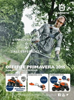 Volantino Offerte Primavera Husqvarna 2015