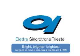 sorgenti di luce e scienza a Elettra e FERMI
