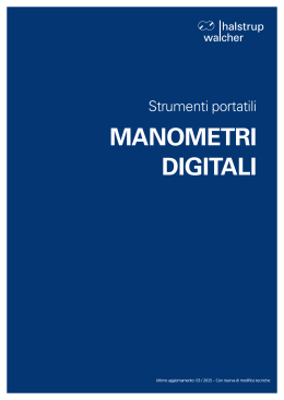 ManoMetri diGitali - halstrup