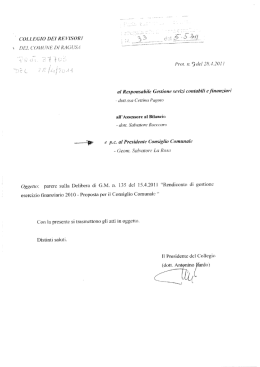 Page 1 Page 2 COMUNE Bi "-м pm vf`mia afi Ragusa Relazione