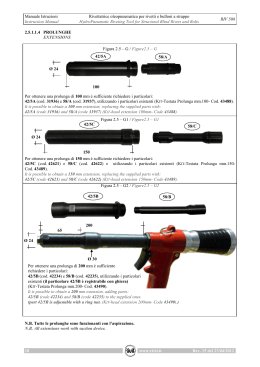 Manuale Istruzioni Instruction Manual Rivettatrice