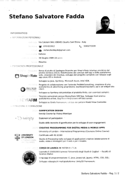 ` Via Catalani 94/c (09045) Quartu Sant`Elena