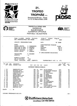 Superbaby 2001/2003 - Sci Club Valzoldana