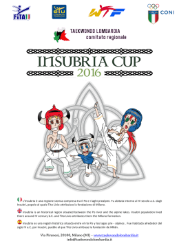Via Piranesi, 20100, Milano (MI) &ndash; www.taekwondolombardia.it info