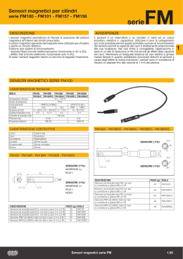 Sensori magnetici per cilindri serie FM