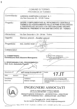 Analisi prezzi
