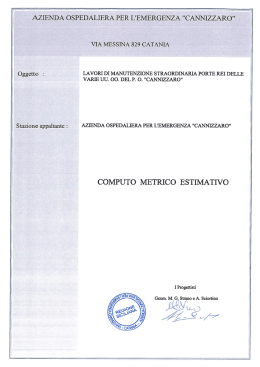 AZIENDA OSPEDALIERA PER LvEMERGENZA