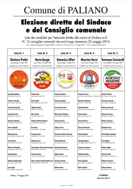 PALIANO comunali 2014