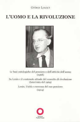 L`UOMO E LA RIVOLUZIONE