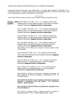 CURRICULUM FORMATIVO-PROFESSIONALE del dr