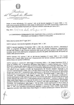 Visualizza documento pdf - Conferenza Stato Regioni