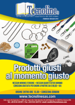 Scopri le OFFERTE Scarica il pdf con le offerte mensili