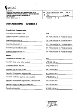 ISTITUTO zooveonummo SPERIMENTALE DELLA Rev