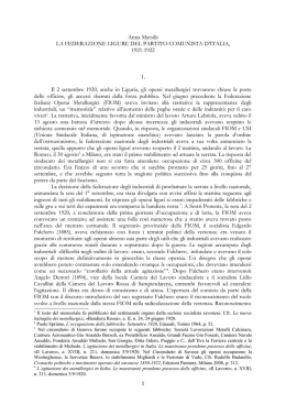 la federazione ligure del partito comunista d`italia 1921-1922