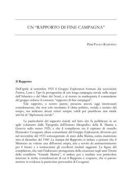 Un &ldquo;Rapporto di fine campagna&rdquo;