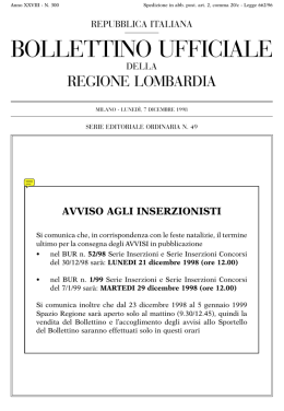 D.G.R. n. 6/39420 del 06.11.1998