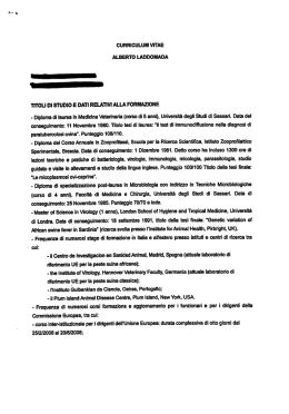 curriculum vitae - IZSUM