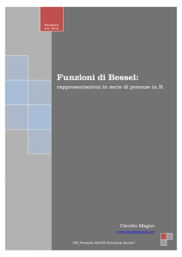 Funzioni di Bessel - cm