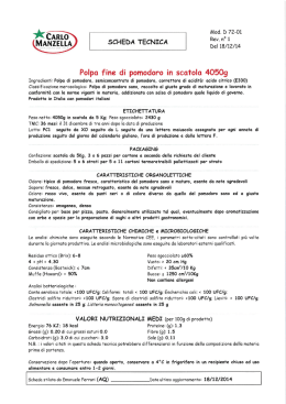 SCHEDA TECNICA Del 18/12/14