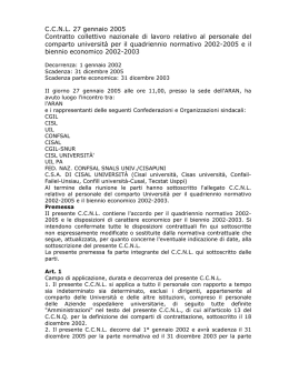 CCNL 2002 - CISL Università