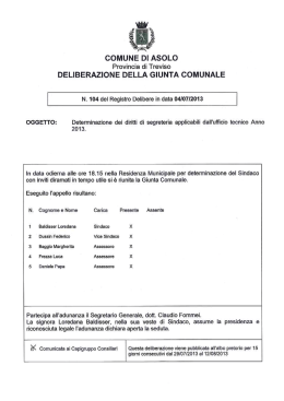 COMUNE DI ASOLO