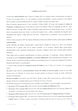 Curriculum vitae M. Bianchi - Verona Accademia per l`Opera Italiana