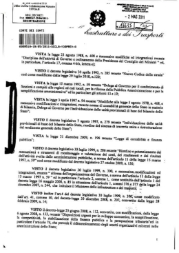 Decreto ministeriale 29 aprile 2011 n. 167