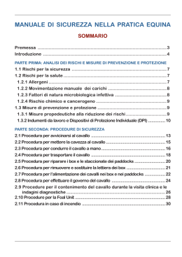 manuale di sicurezza nella pratica equina