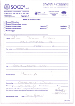 Sede legale e Arnrninistrativa: Via Tiburtina, 912