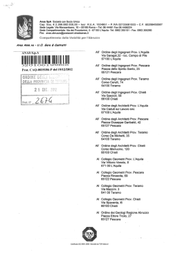 Anas SpA Società con Socio Unico Cap. Soc. € 2.269892.000,00