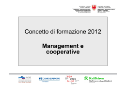 Formazione 2012 - aree tematiche e contenuti