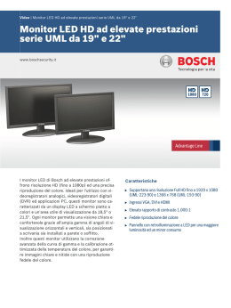 Monitor LED HD ad elevate prestazioni serie UML da 19" e 22"