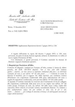 Circolare n. 1140 del 15 dicembre 2014