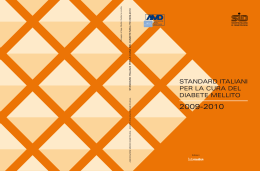 Standard italiani per la cura del diabete mellito 2009-2010