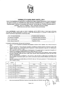 VERBALE DI GARA BAR VASTO_ZO11 Lavori di